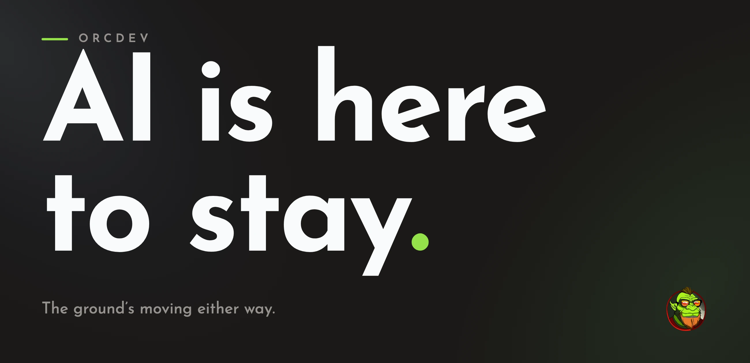 Cover Image for AI Is Here to Stay