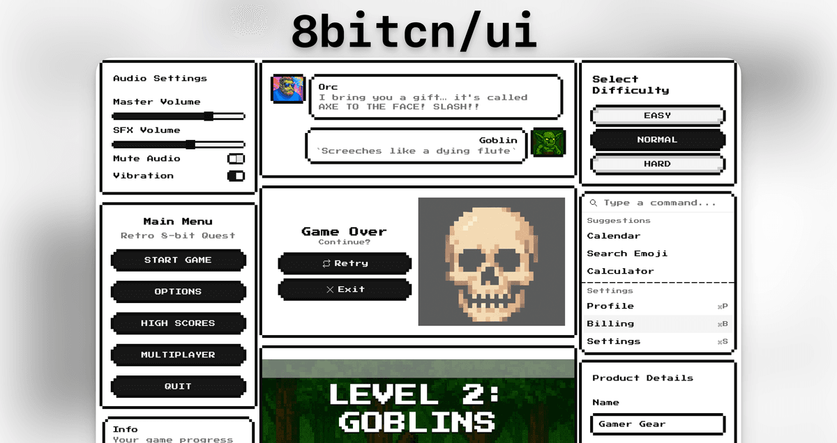 8bitcn/ui