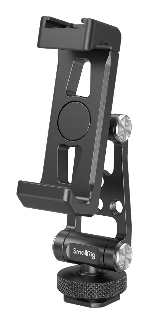 SMALLRIG Metal Phone Holder with Cold Shoe